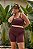 Top Fitness Plus Size Duo Marrom e Amarelo - Imagem 6