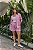 Shorts Sheron Tricoline Listrado Rosa - Imagem 7