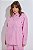 Camisa Tricoline Listrada Rosa - Imagem 1