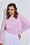 Blusa Manoela Manga Longa Poá Rosa - Imagem 1