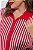 Blusa Polo Tricot Listrado Vermelho - Imagem 2