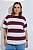 Camiseta Basic Listrada Vinho - Imagem 1