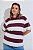 Camiseta Basic Listrada Vinho - Imagem 2