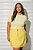 Saia Alfaiataria Tencel Amarelo - Imagem 3