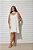 Vestido Curto Paula Branco Com Faixa - Imagem 1