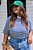 Camiseta Basic Listrada Azul - Imagem 9