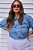Camisa Jeans Plus Size Julie - Imagem 7