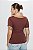 Blusa Jade Poliamida Marrom - Imagem 6