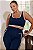 Top Fitness Plus Size Dark Night Com Friso Off - Imagem 3