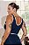 Top Fitness Plus Size Dark Night Com Friso Off - Imagem 2