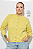 Cardigan Tricot Amarelo Mescla Com Botões Dourados - Imagem 1