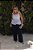 Calça Jeans Wide Leg Plus Size Preta - Imagem 2