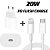 ￼Kit Carregador De iPhone Fonte com Cabo Carregamento Rápido 1m PD 20w - Imagem 6