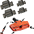 Kit Rodas e Eixos Aspirador Philco Ciclone PAS06 1000 1250w - Imagem 1