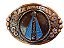 FIVELA NOSSA SENHORA MANTO AZUL (Cobre Old) BRETES - Imagem 2