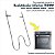 Resistência Inferior Para Forno Elétrico OE8DX OE8TX OE9ST BRZ 1100W 220V Electrolux Original A08052001 291200800008 - Imagem 2