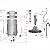 Mangueira De Drenagem Para Lavadora De Roupas LT09E LAC09 LTD09 LT08E Electrolux Original A02080808 - Imagem 5