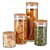 Kit Potes de Vidro Herméticos Com Tampa Bambu Electrolux Original 4 Unidades - A21392801 - Imagem 1