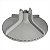 Agitador Inferior Cinza Para Lavadora De Roupas com Cesto Inox LPE16 LEC17 LEV17 LEH17 Electrolux Original A06897302 - Imagem 3