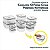Conjunto 12 Potes Plásticos Herméticos Cinza Electrolux Original A23122901 - Imagem 1