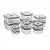 Conjunto 12 Potes Plásticos Herméticos Cinza Electrolux Original A23122901 - Imagem 3