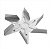 Hélice Motoventilador Convencional Para Forno OE8DX OE8TX OG8DX OE9ST Electrolux Original 261508200600 A08613901 - Imagem 4