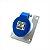 Tomada De Embutir IP44 Newkon 2P+T 16A 200/250V 6H AZ Steck - N3046 - Imagem 1