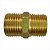 Niple Rosca 1/2 x 1/2 Gás BSP Latão Dourado Jackwal 2820 - Imagem 1