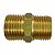 Niple Rosca 1/2 x 1/2 Gás BSP Latão Dourado Jackwal 2820 - Imagem 1