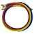 Conjunto 3 Mangueiras Manifold 90cm R22 R134a r404a R407c Sibb SMA-C0090-U - Imagem 1