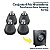 Conjunto 4 Pé Niveladores Cinzas Para Lava e Seca Samsung Burdog Kit 04 Unidades - Imagem 1