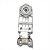 Dobradiça Inferior Direita Para Refrigerador IT56S IF55 IF55S TF55 TF55S TF56 TF56S TC56 TC56S Electrolux A12300901 - Imagem 3