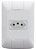 Conjunto 4x2 1 Tomada 2p+t Tramontina Aria 10a 250v Cor Branco - Imagem 1