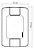 Conjunto 4x2 1 Tomada 2p+t Tramontina Aria 10a 250v Cor Branco - Imagem 2