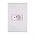 Conjunto Tomada 2p+t 20a Liz Branca Tramontina Cor Branco - Imagem 1