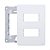 Placa Esatta 4x2 2 Posto Branco C/suporte Weg - Imagem 3
