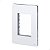 WEG ESATTA BRANCA  PLACA  4X2  03 MOD  C/SUP  16090949 - Imagem 1