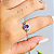 Anel Oval Ametista Boho – Prata 925 - Imagem 3