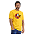 Camiseta básica gola redonda 100% algodão estampada - Imagem 1