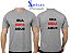 Camiseta Cinza Mescla 100% Poliester Unisex - Imagem 1