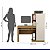 Mesa para Computador com Armário Office Valdemóveis - Imagem 4