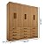 Guarda-Roupa Casal Mônaco 6P 12G D'Doro Cinamomo - Imagem 6