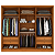 Guarda-Roupa Casal Cataguases 6P 4G Tcil Cinamomo/Off - Imagem 3