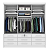 Guarda-Roupa Casal Chicago 3P 9G Espelho Tcil Neve - Imagem 3