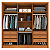 Guarda-Roupa Casal Fortuna 6P 6G Tcil Cinamomo/Off - Imagem 4