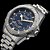 Relógio Technos Masculino Skydiver Anadigi Prata e Dourado Azul - Imagem 4