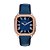 Relógio Fossil Masculino Crosb Prata Azul Couro FS6149/0AN - Imagem 1