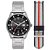 elógio Orient Solar MBSS1451 P2SX Prata Kit Troca Pulseira - Imagem 1