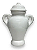 Quartinha de Louça Branca Com Asa - 15 CM - Imagem 1