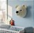 Urso Polar de Parede em Crochê - Imagem 2